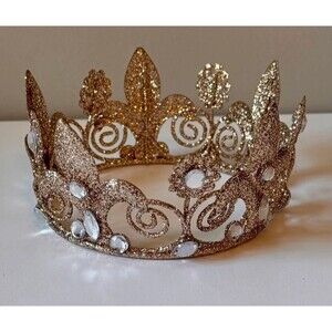 Christmas At Home Stores Crown Ornament 4.25” wide by 2” tall